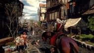 It can be quite tricky to control Geralt in cities (Image via CD Projekt Red)